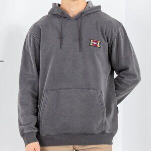 VISSLA Men's Gray Wash Hoodie (Color Phantom)